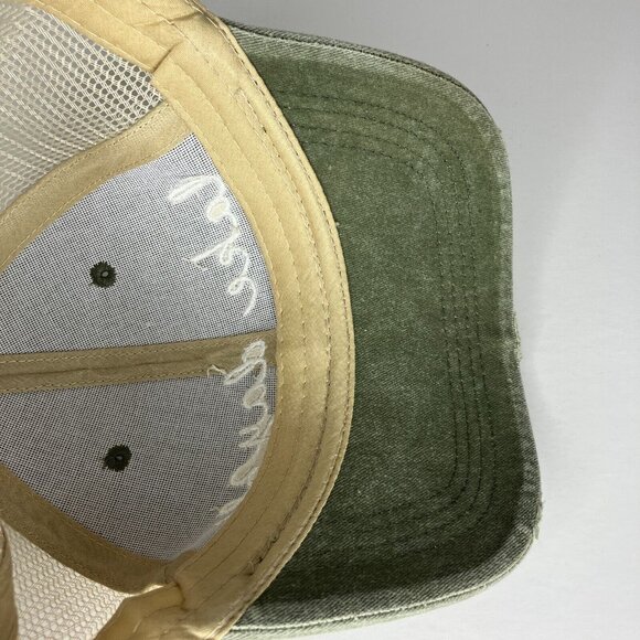 Tate + Zoey Green Distressed Style Adjustable Hat - Picture 6 of 7